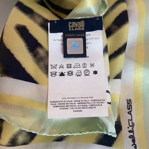 Roberta Cavalli - Cavalli Class Silk Scarf ZEBRA - Picture 3 of 8